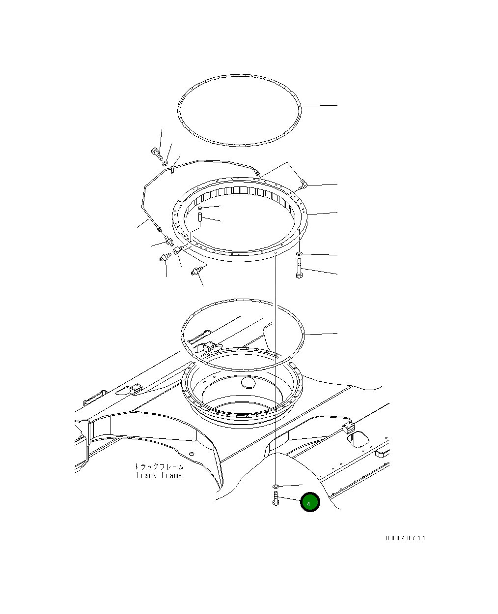 Болт 20Y-25-K1210 Komatsu