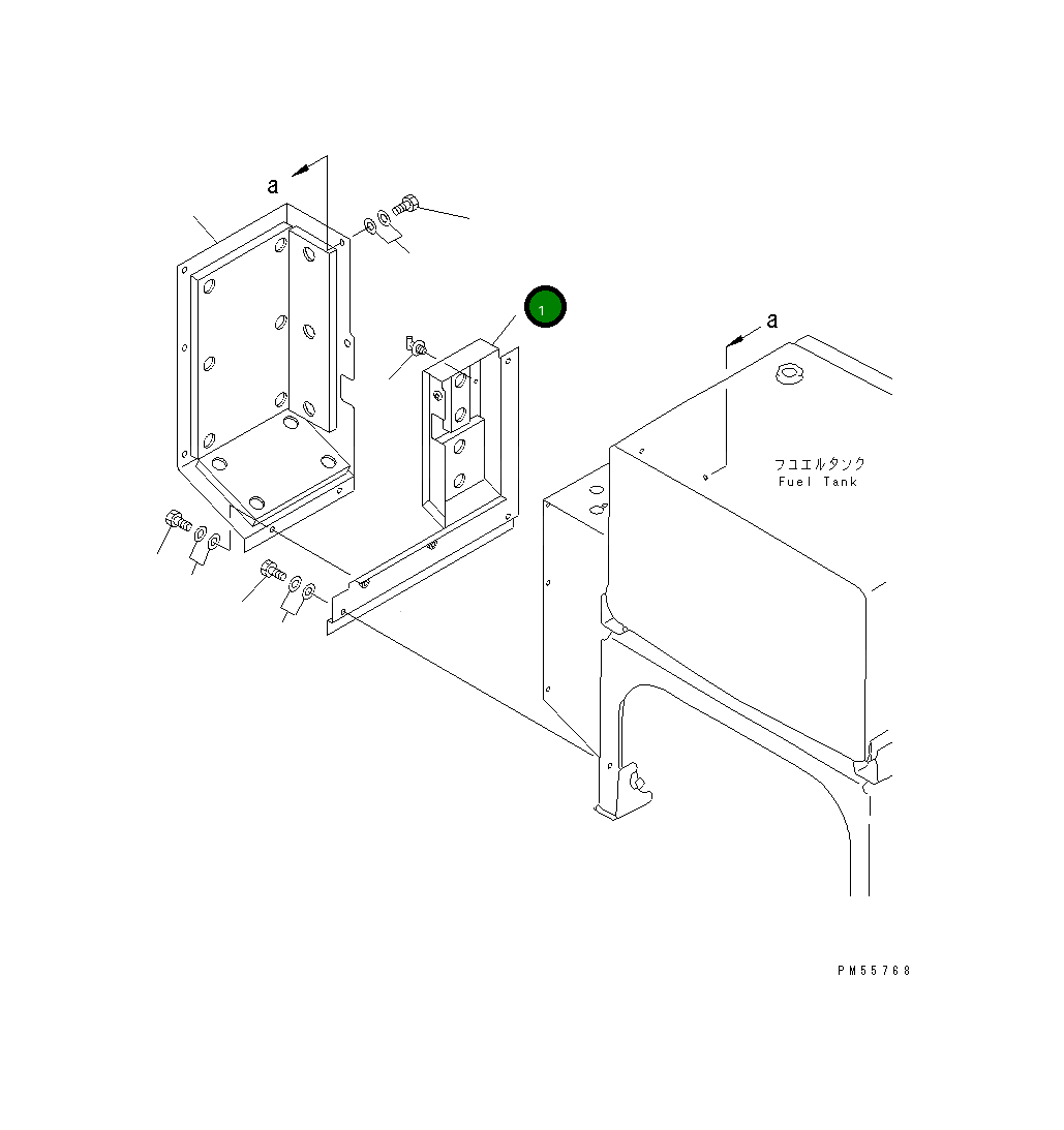 Крышка 234-54-48550  Komatsu
