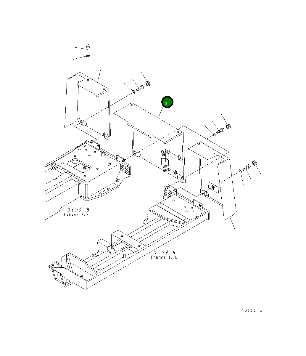 Крышка 11Y-54-14720 Komatsu