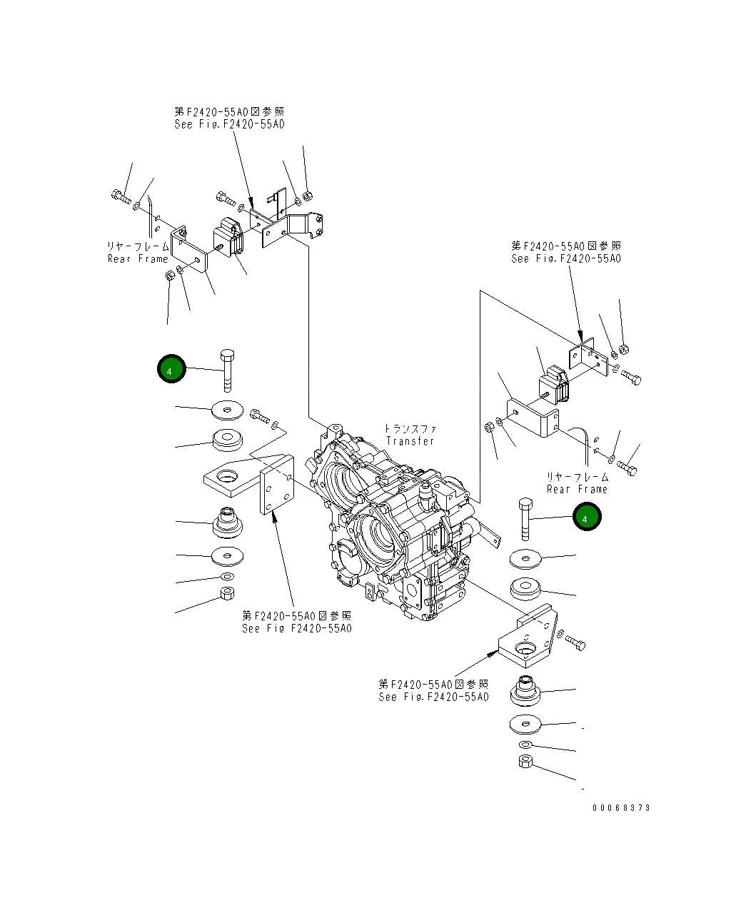 Болт 01011-62220 Komatsu