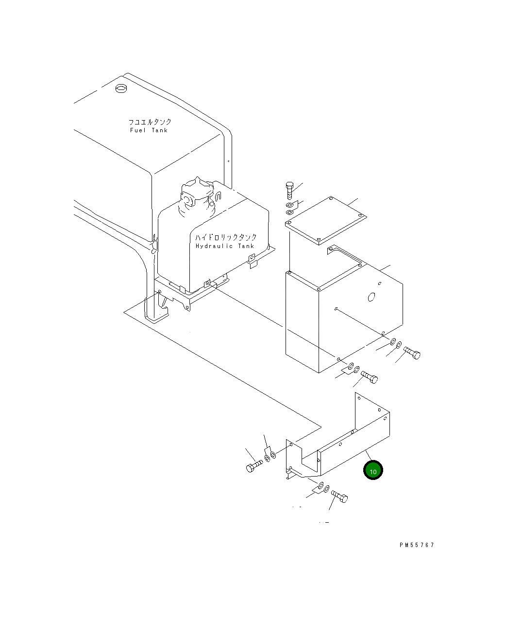 Крышка 234-54-48520 Komatsu