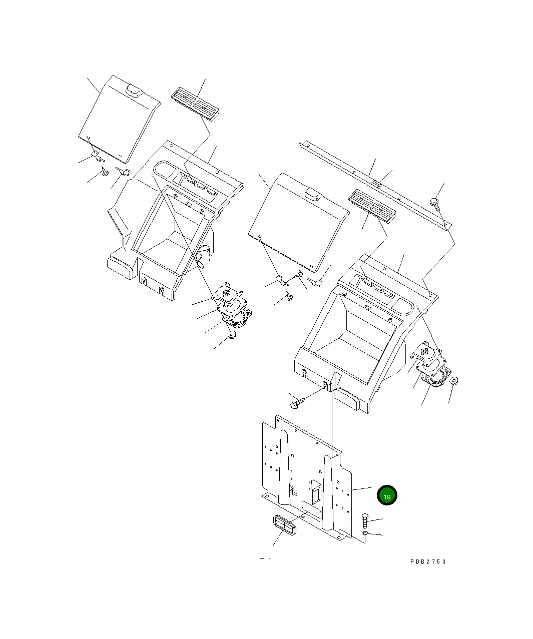 Крышка 20Y-979-3510 Komatsu