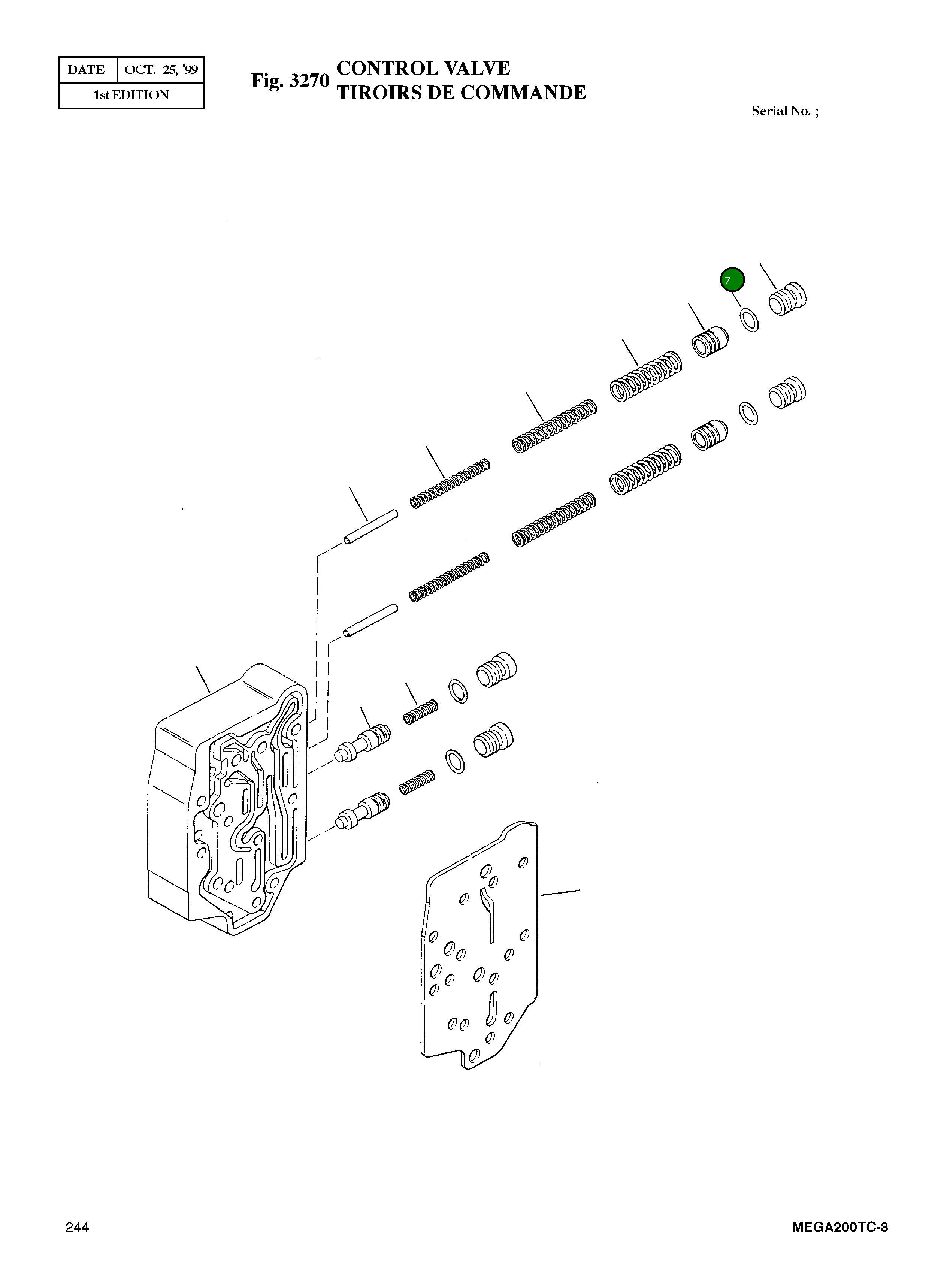Кольцо уплотнительное (O-Ring) 91F-7 Komatsu