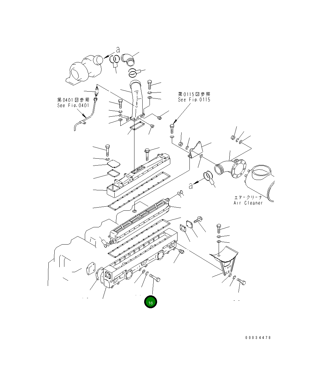 Болт 01011-31280 Komatsu