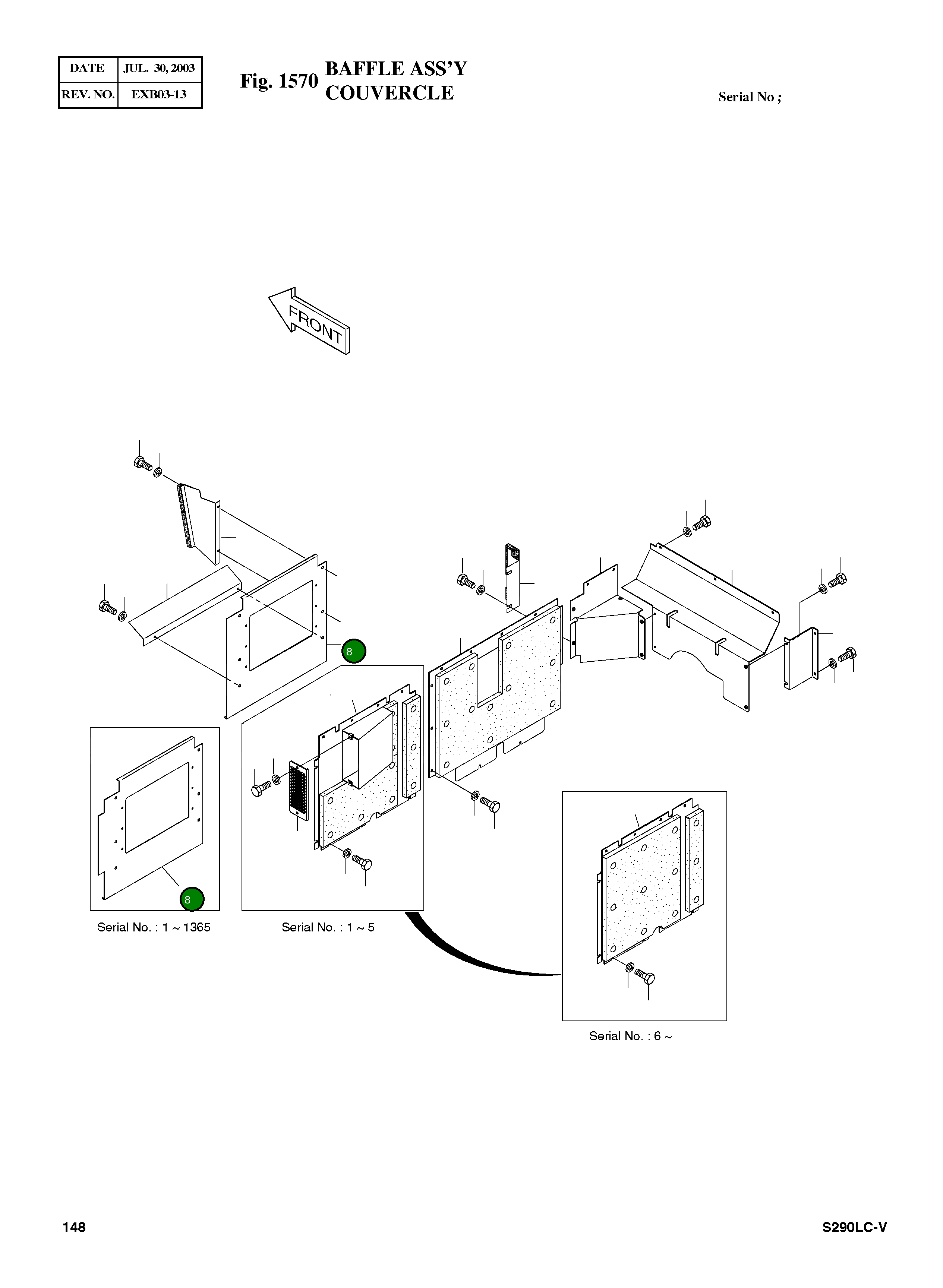 Крышка 2621-3879B Komatsu