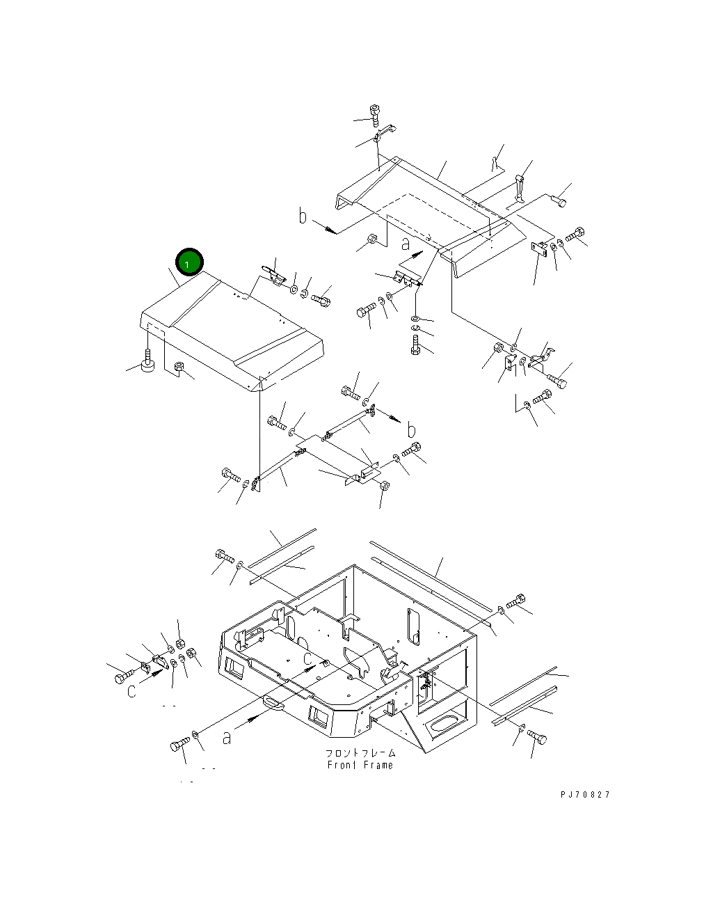 Крышка 258-10-56603 Komatsu