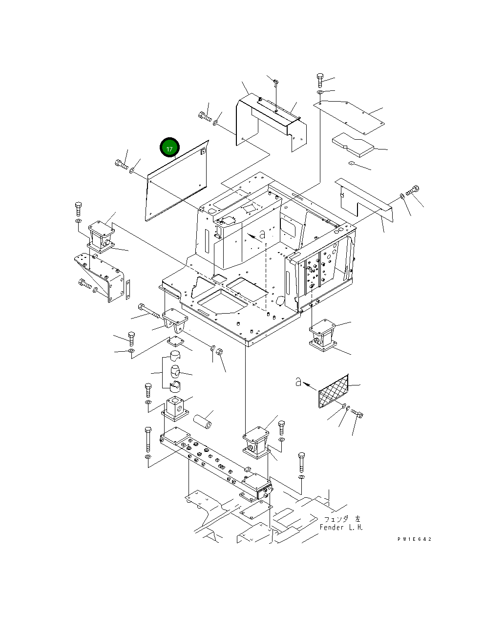 Крышка 19M-54-32150  Komatsu