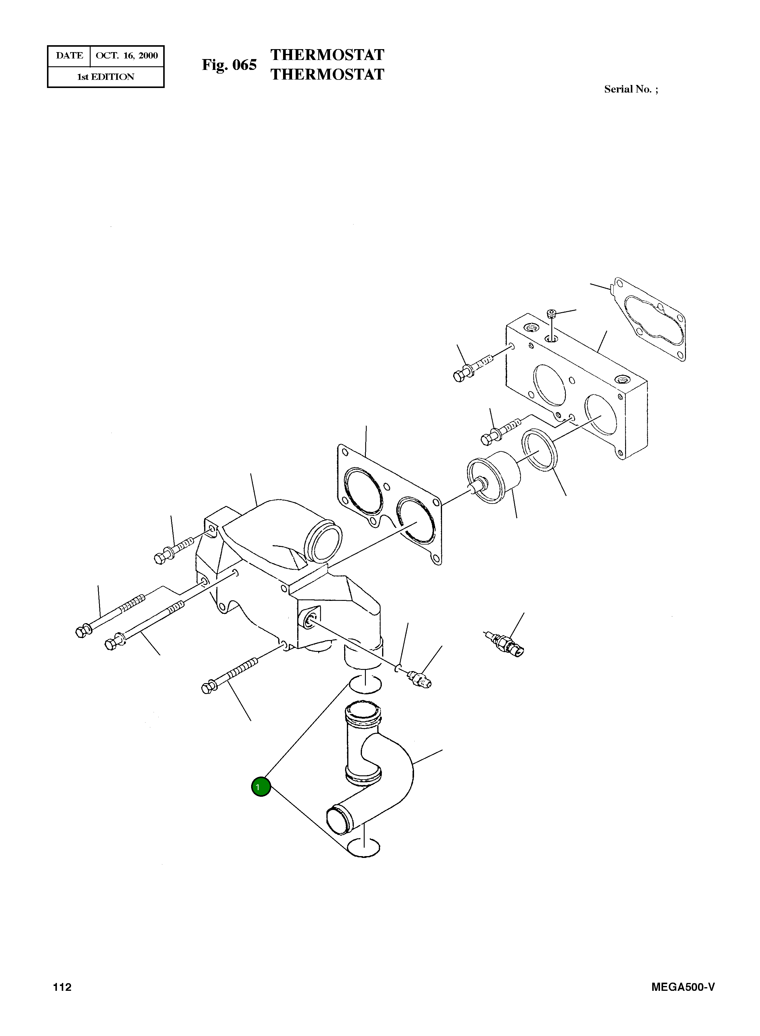 Кольцо уплотнительное (O-Ring) 43463-A  Komatsu