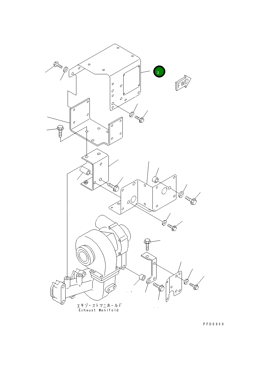 Крышка 6732-81-8950 Komatsu