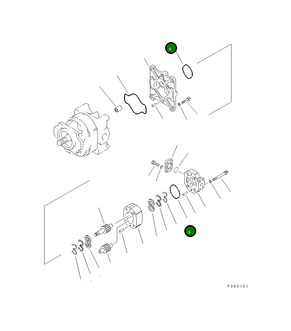 Кольцо уплотнительное (O-Ring) 705-67-01381 Komatsu