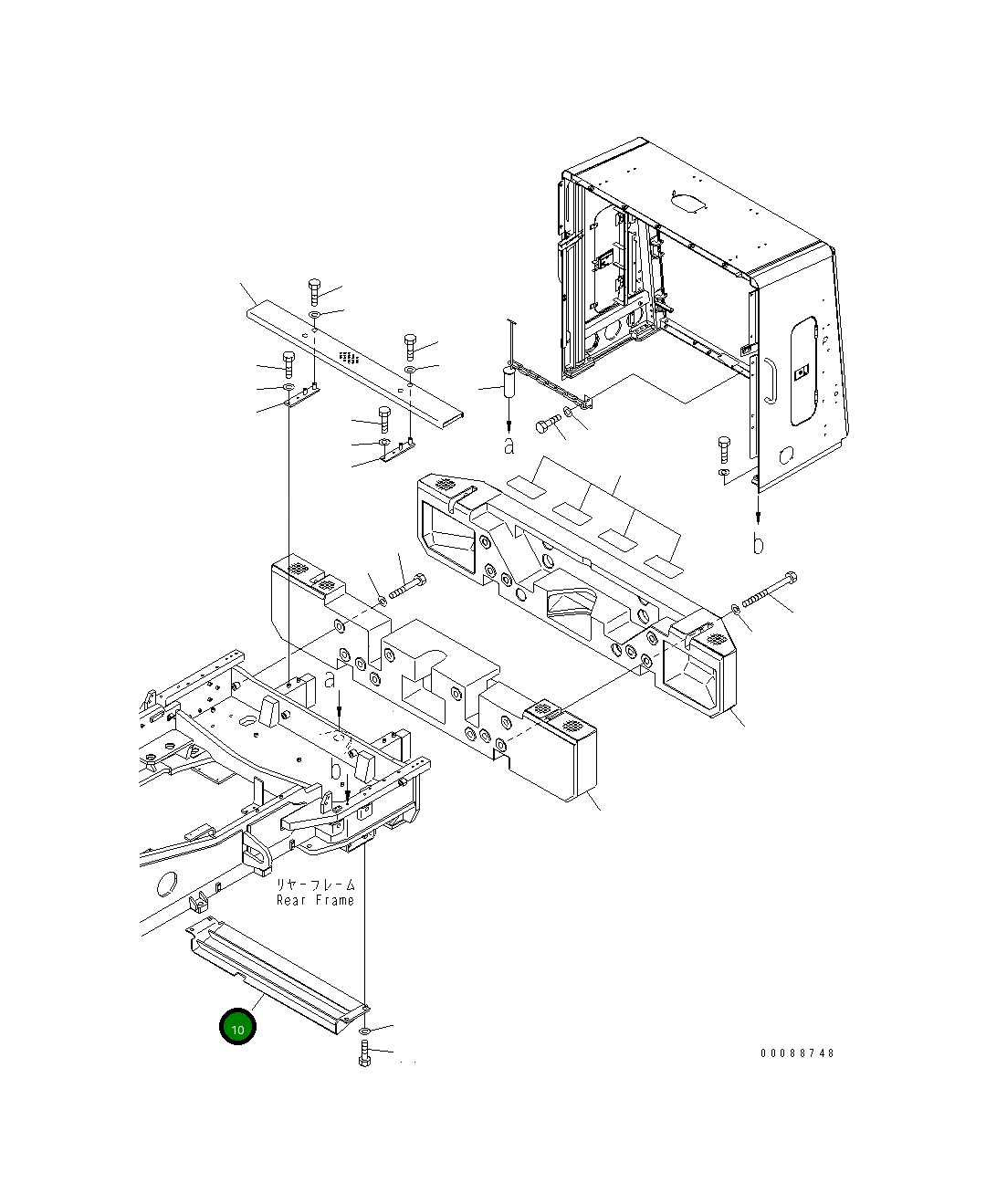 Крышка 427-46-25341 Komatsu