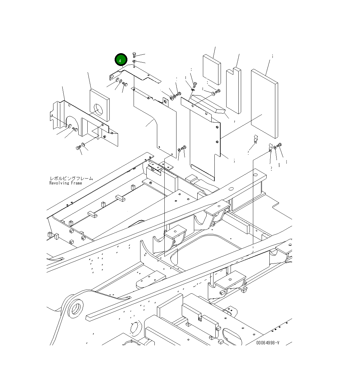 Крышка 207-54-76591  Komatsu