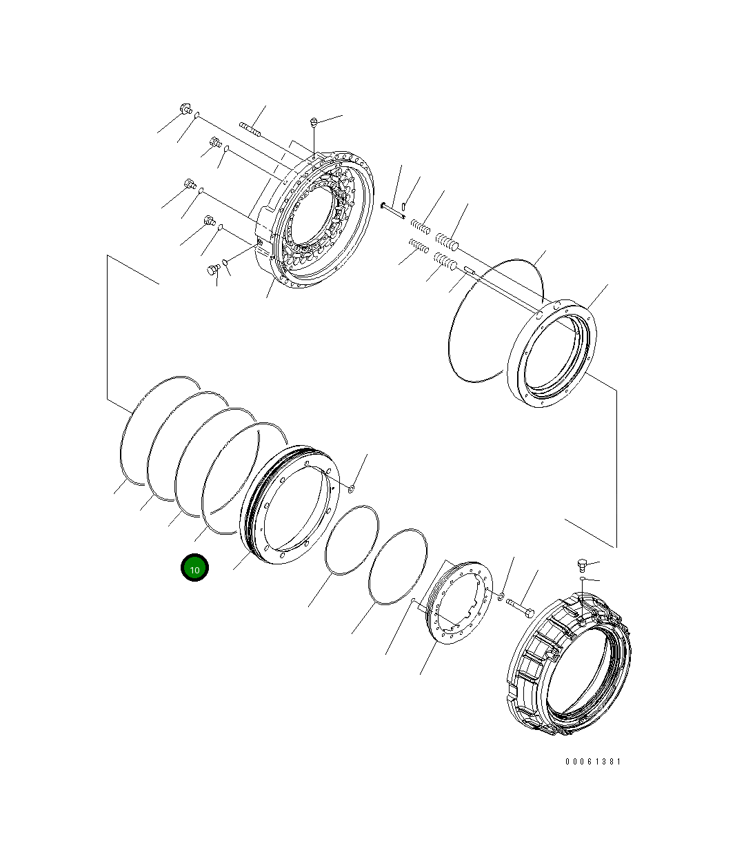 Кольцо 569-33-71510 Komatsu