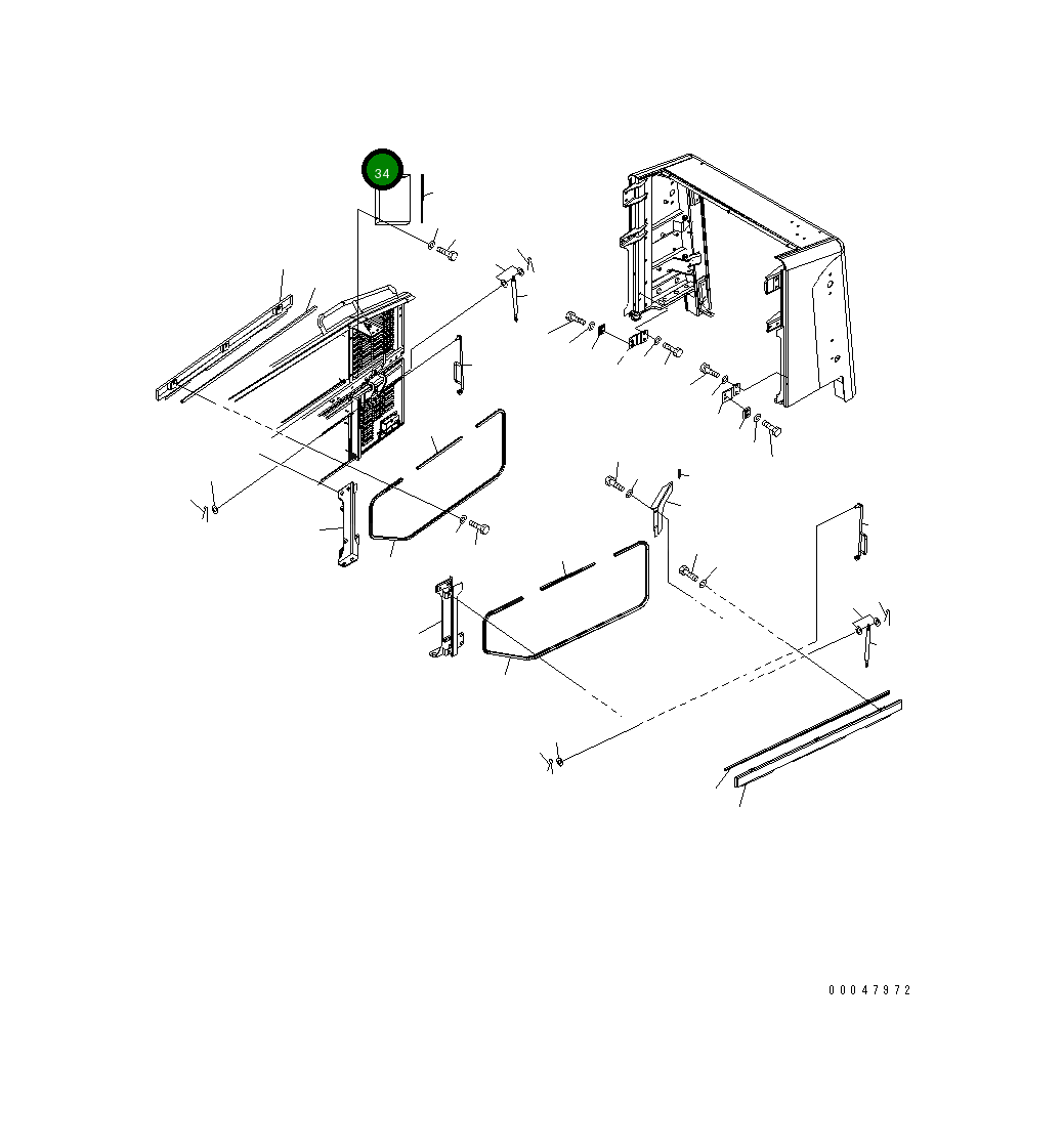 Крышка 425-54-31830 Komatsu