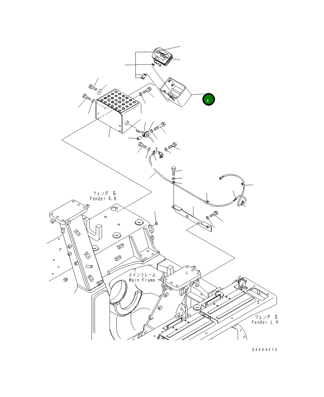 Крышка 154-06-71570  Komatsu