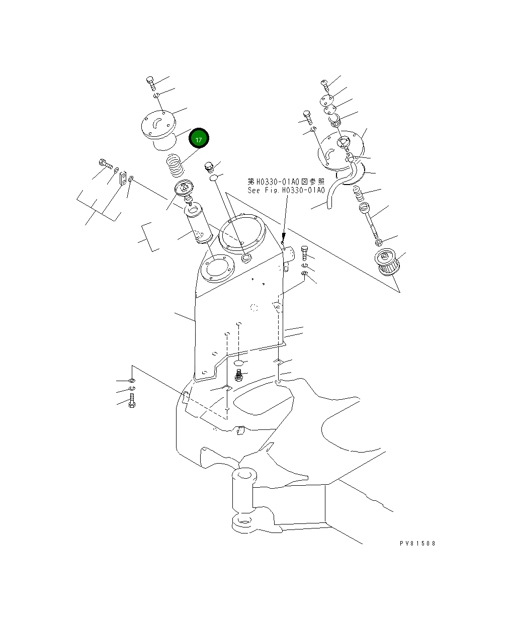 Кольцо уплотнительное (O-Ring) YM24321-001350 Komatsu