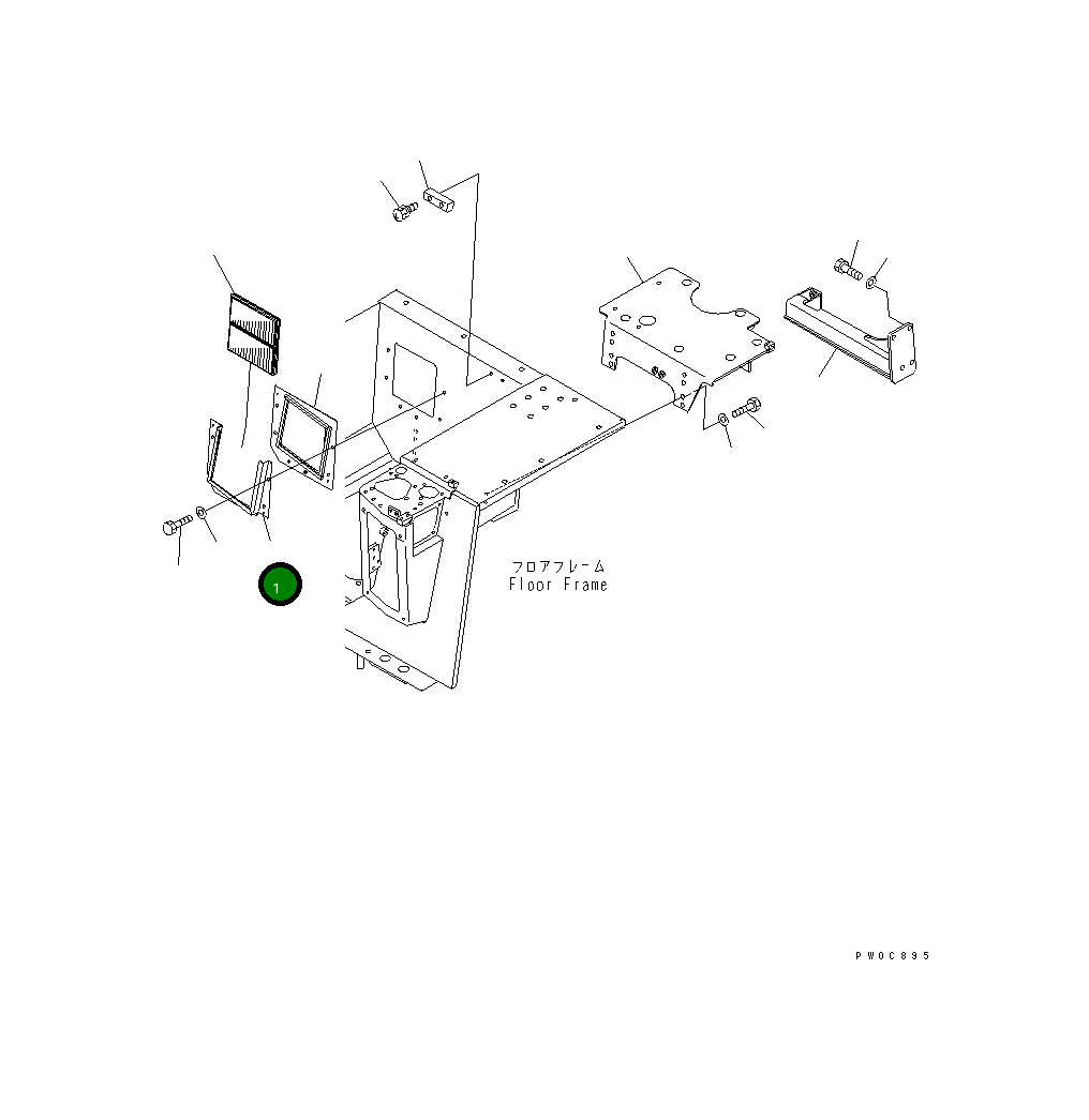 Крышка 11Y-979-4121 Komatsu