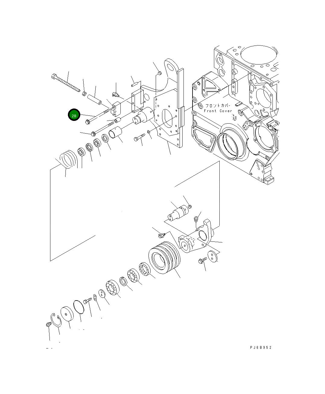 Болт 01437-11050 Komatsu