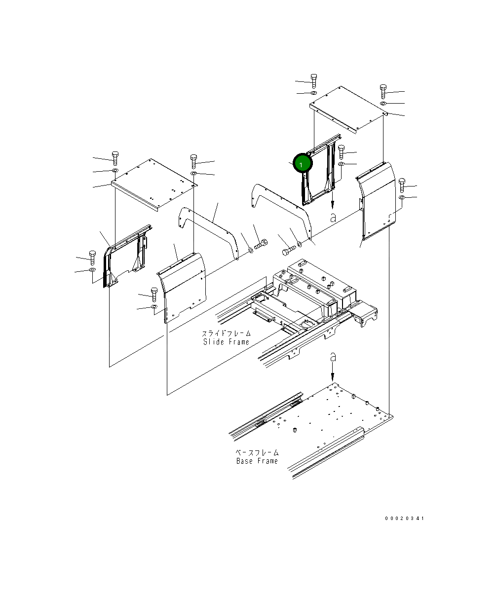 Крышка 20Y-54-31740 Komatsu