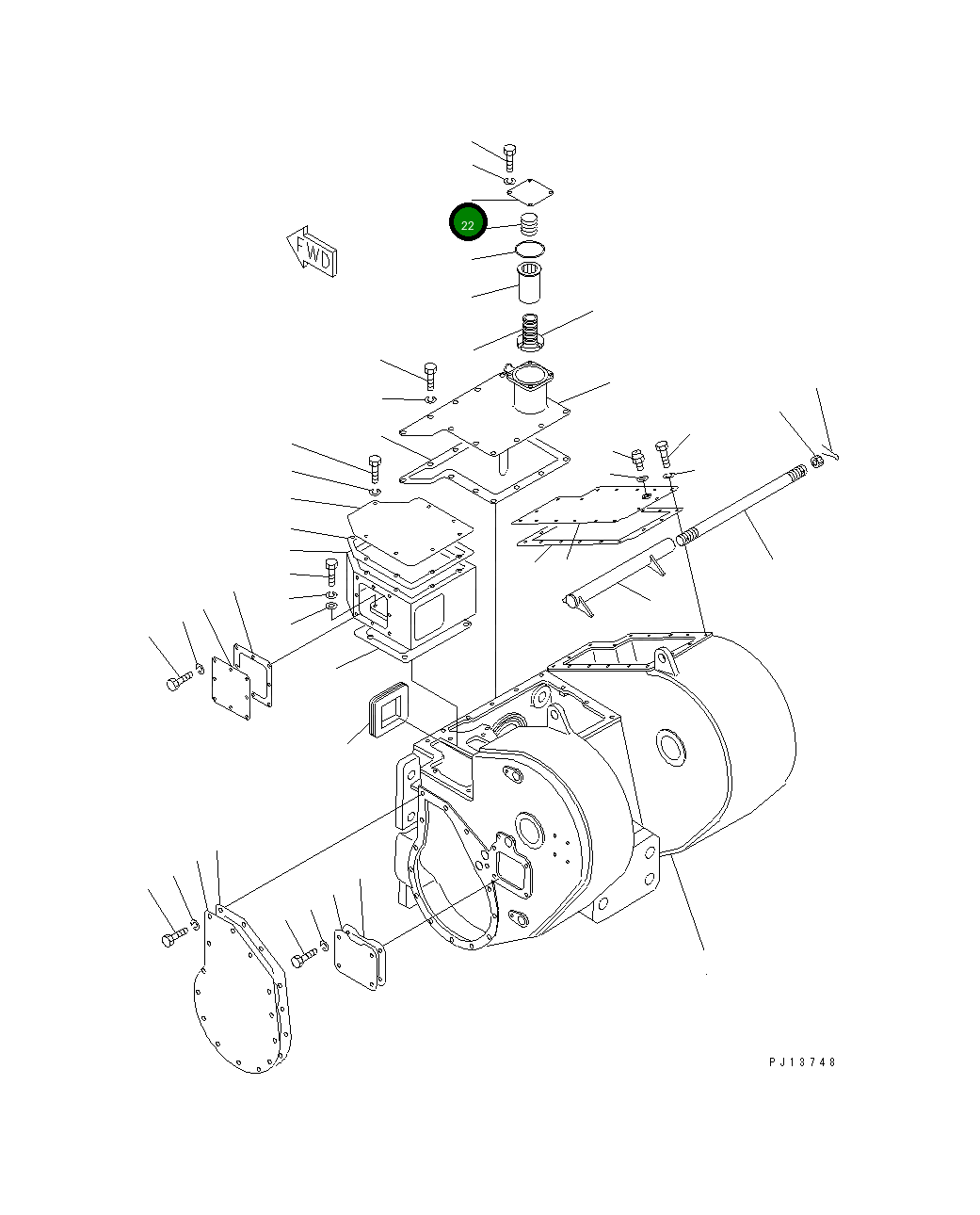 Крышка 175-916-3710 Komatsu