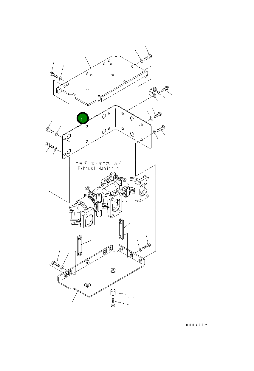 Крышка 6245-11-7220 Komatsu