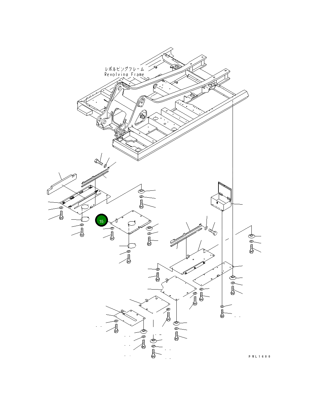 Крышка 208-54-64150  Komatsu