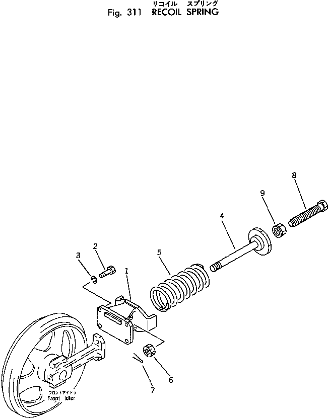 Болт 20N-30-31250  Komatsu