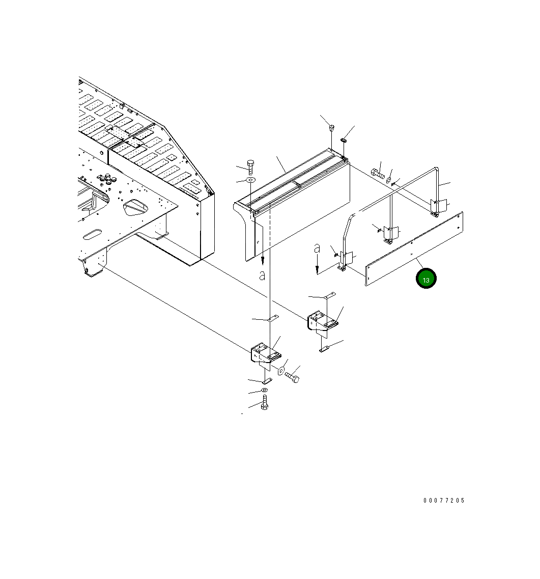Крышка 21T-54-33121 Komatsu