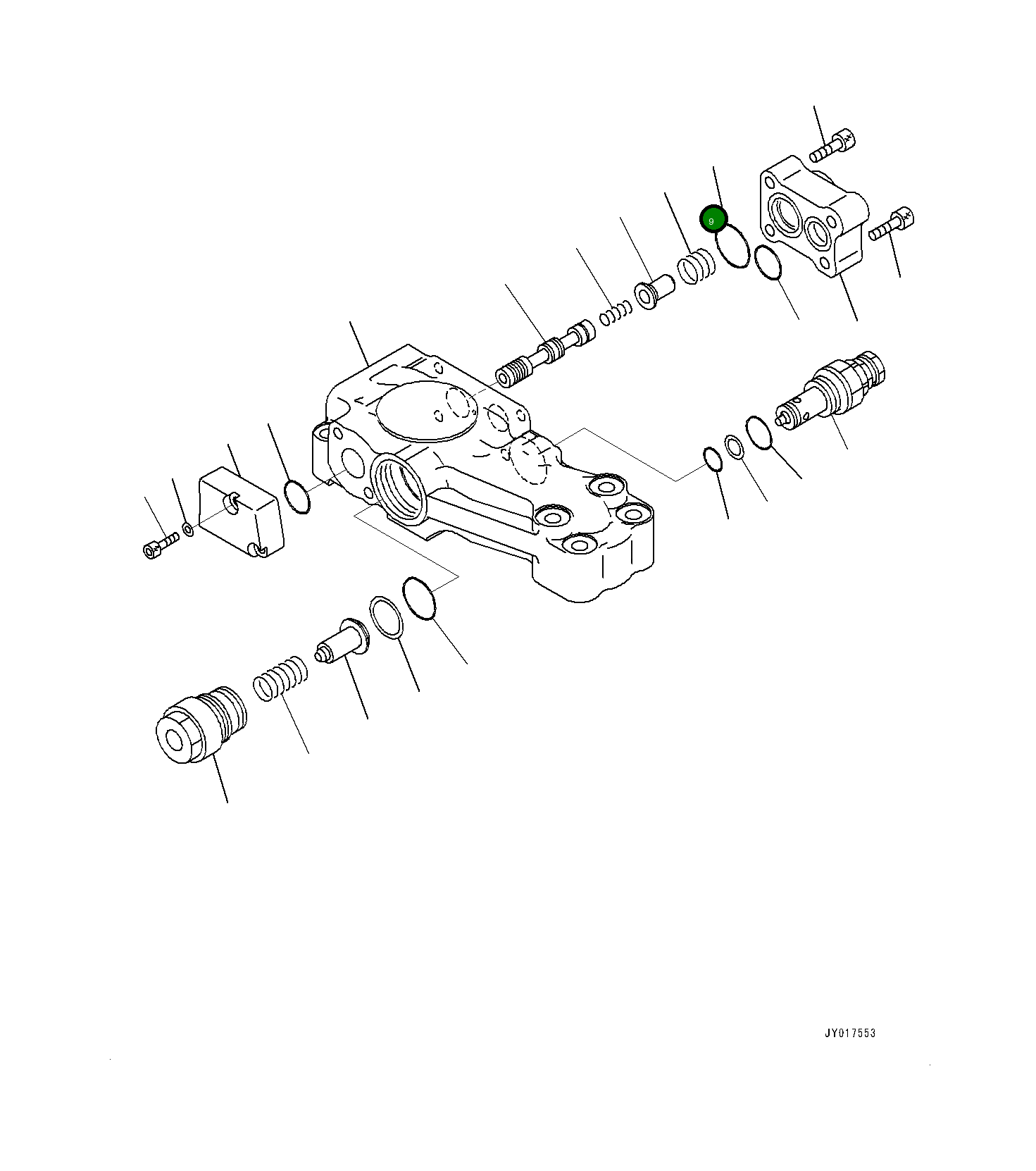 Кольцо уплотнительное (O-Ring) 7022138470 Komatsu