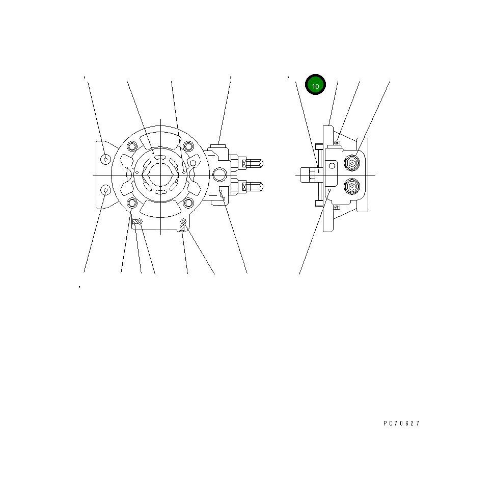 Кольцо уплотнительное (O-Ring) 266-81-71510  Komatsu
