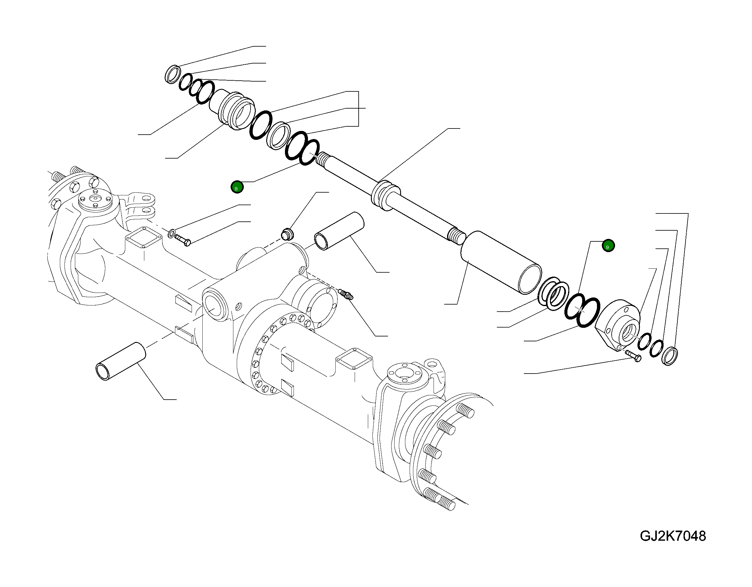 Кольцо уплотнительное (O-Ring) 20K-23-H0P07  Komatsu