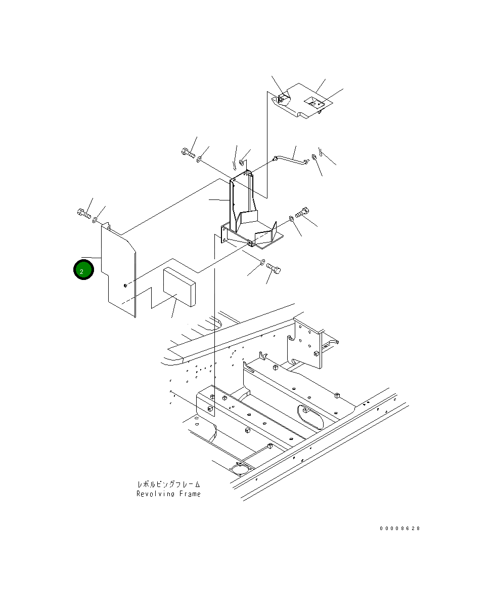 Крышка 21M-54-19231 Komatsu