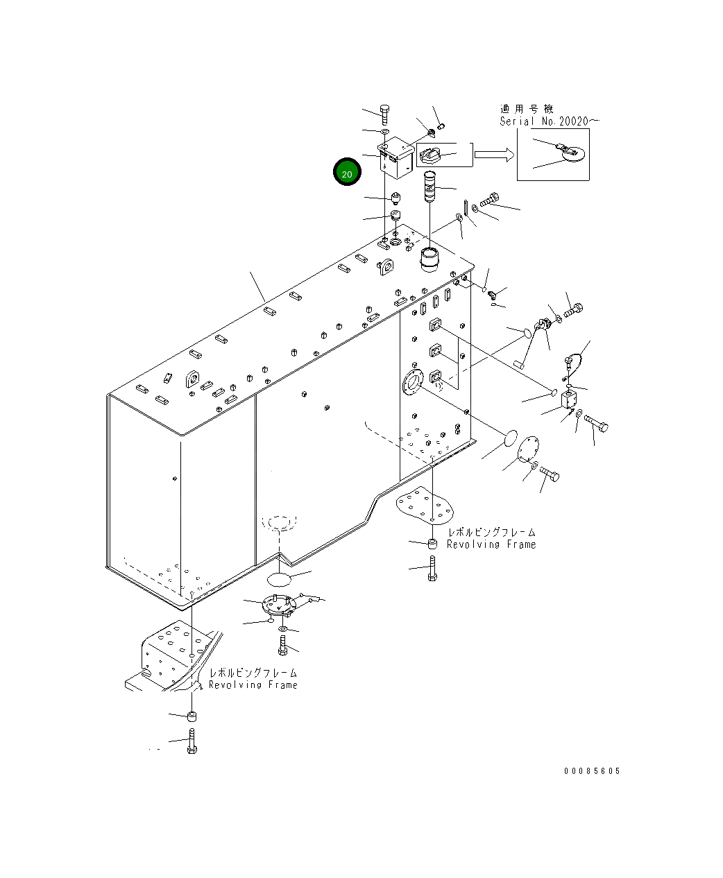 Крышка 21T-04-31141 Komatsu
