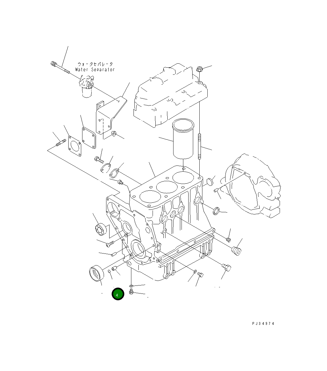 Кольцо уплотнительное (O-Ring) YM24311-000100 Komatsu