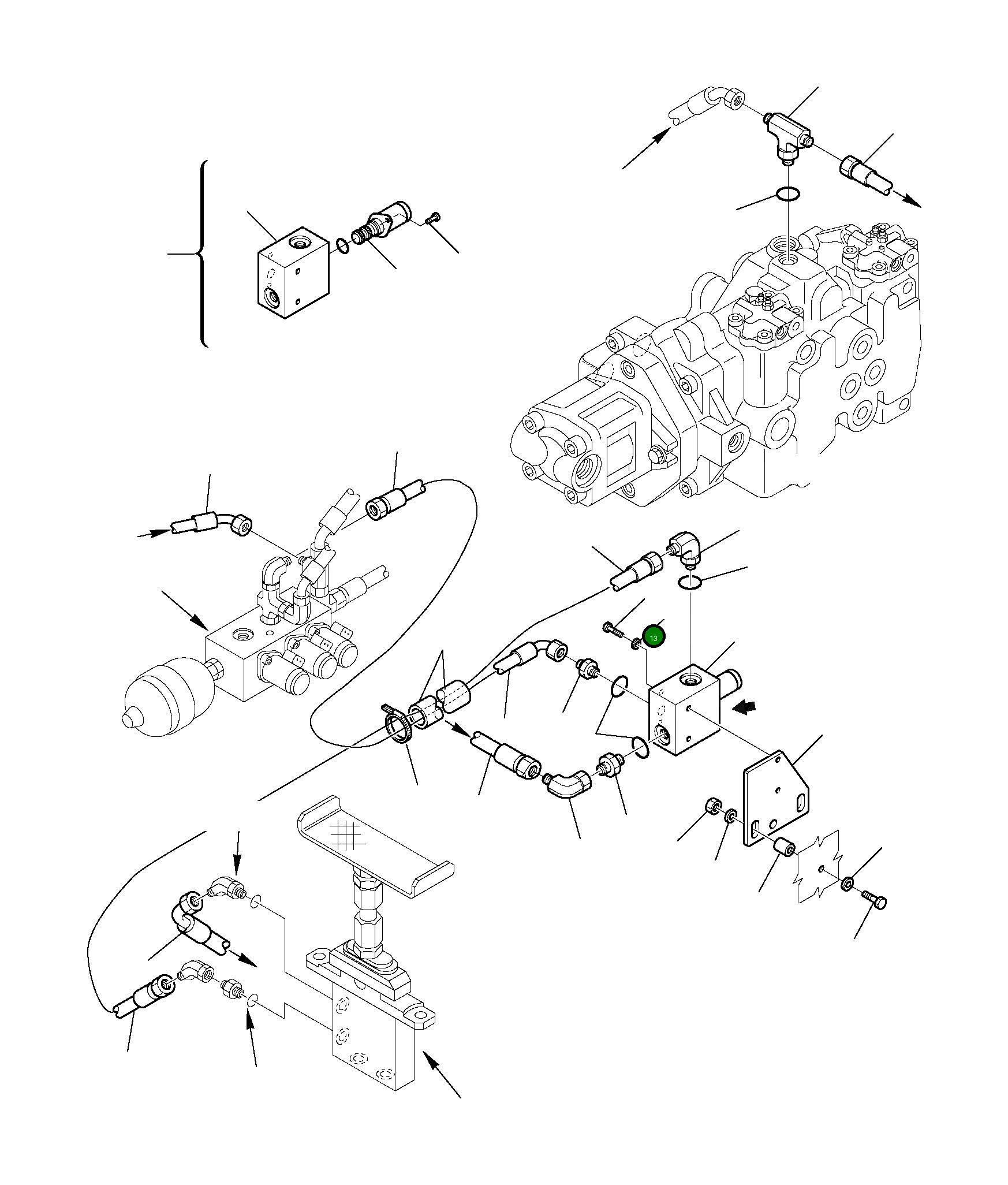 Болт 801015536 Komatsu