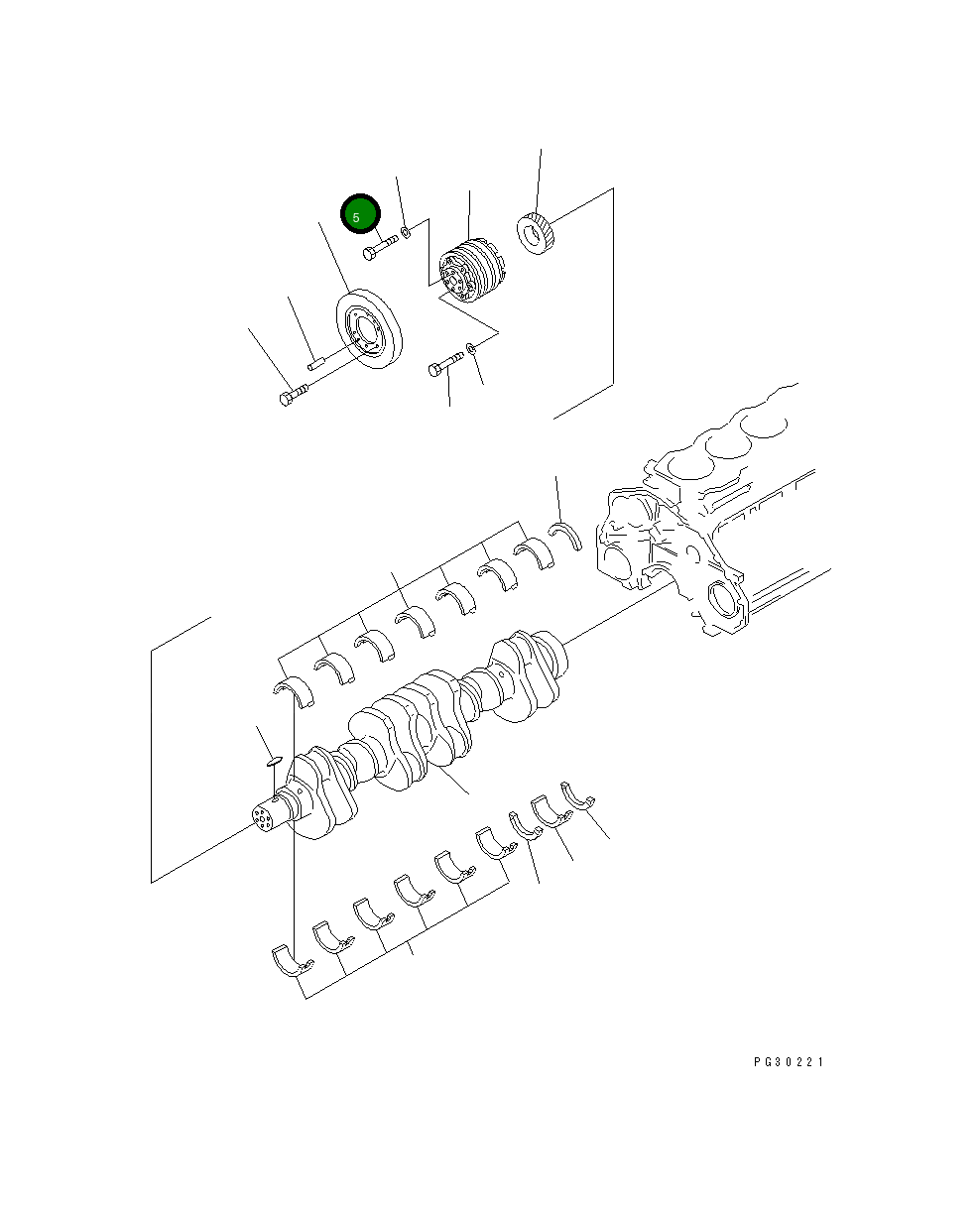 Болт 01050-51430 Komatsu