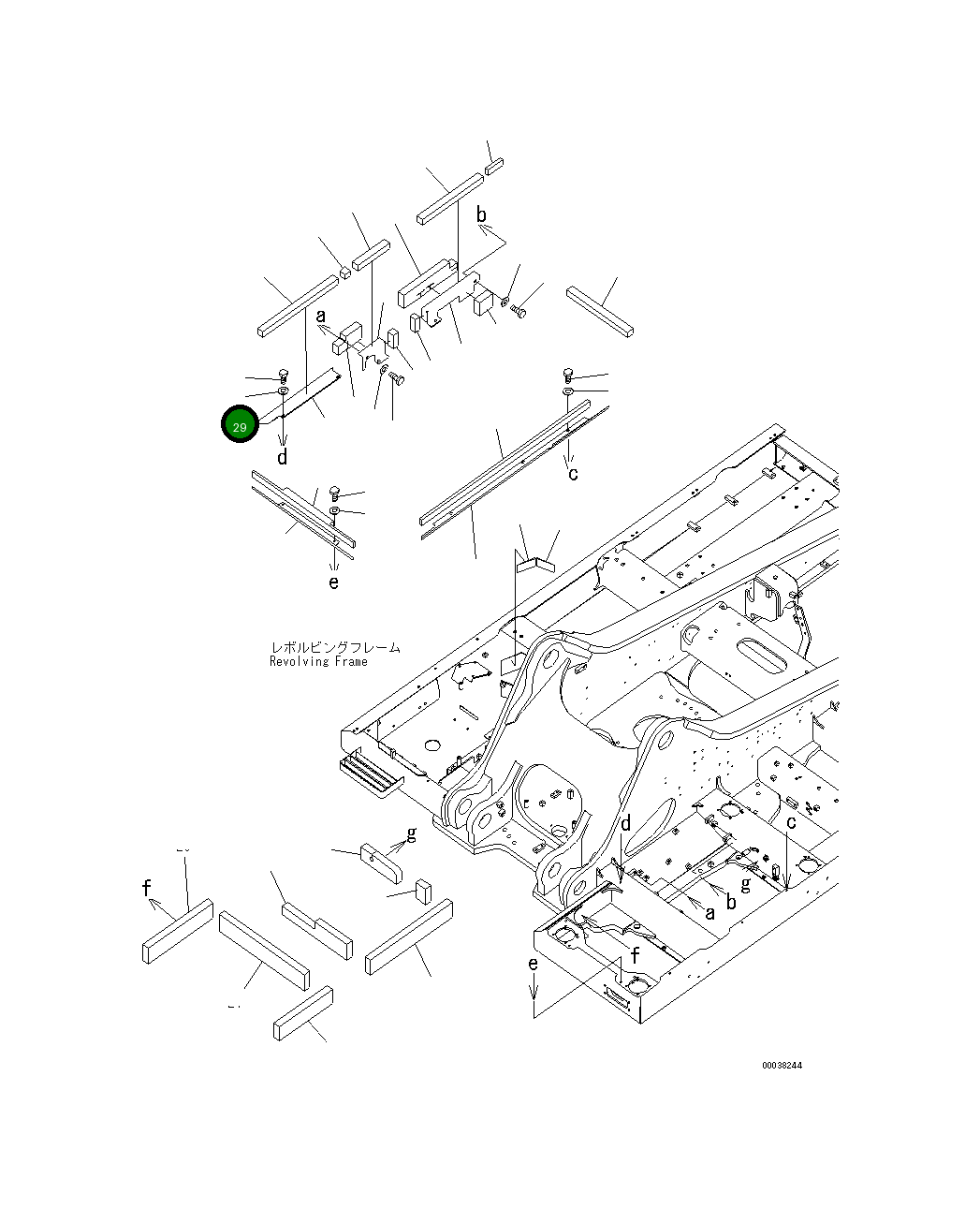 Крышка 21M-46-21810  Komatsu