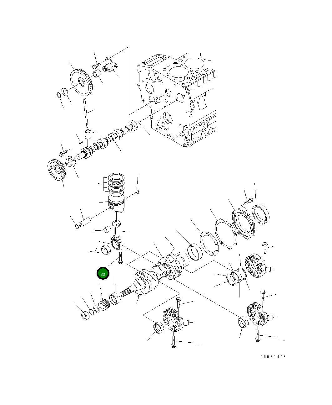 Болт 460-123 Komatsu
