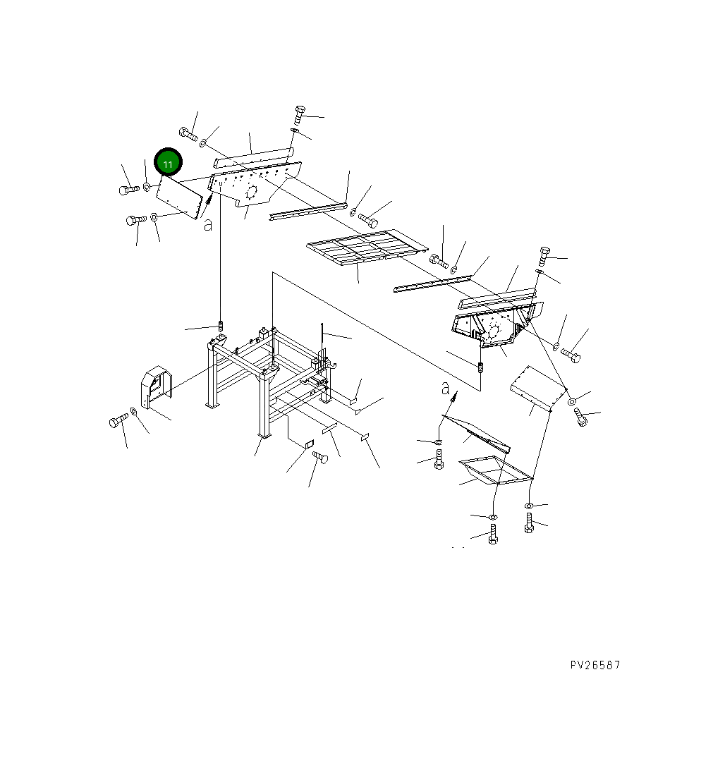Крышка 8221-76-2160  Komatsu