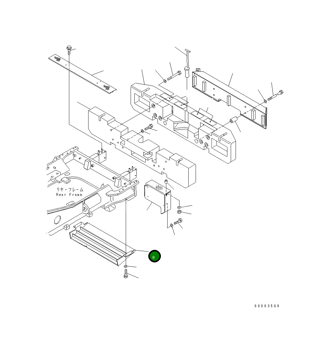Крышка 427-46-25260  Komatsu