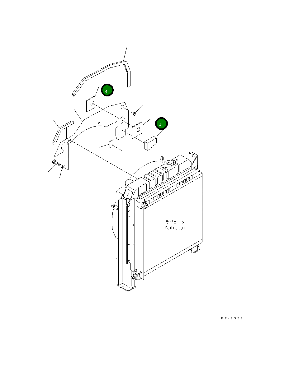 Крышка 21W-03-38150 Komatsu