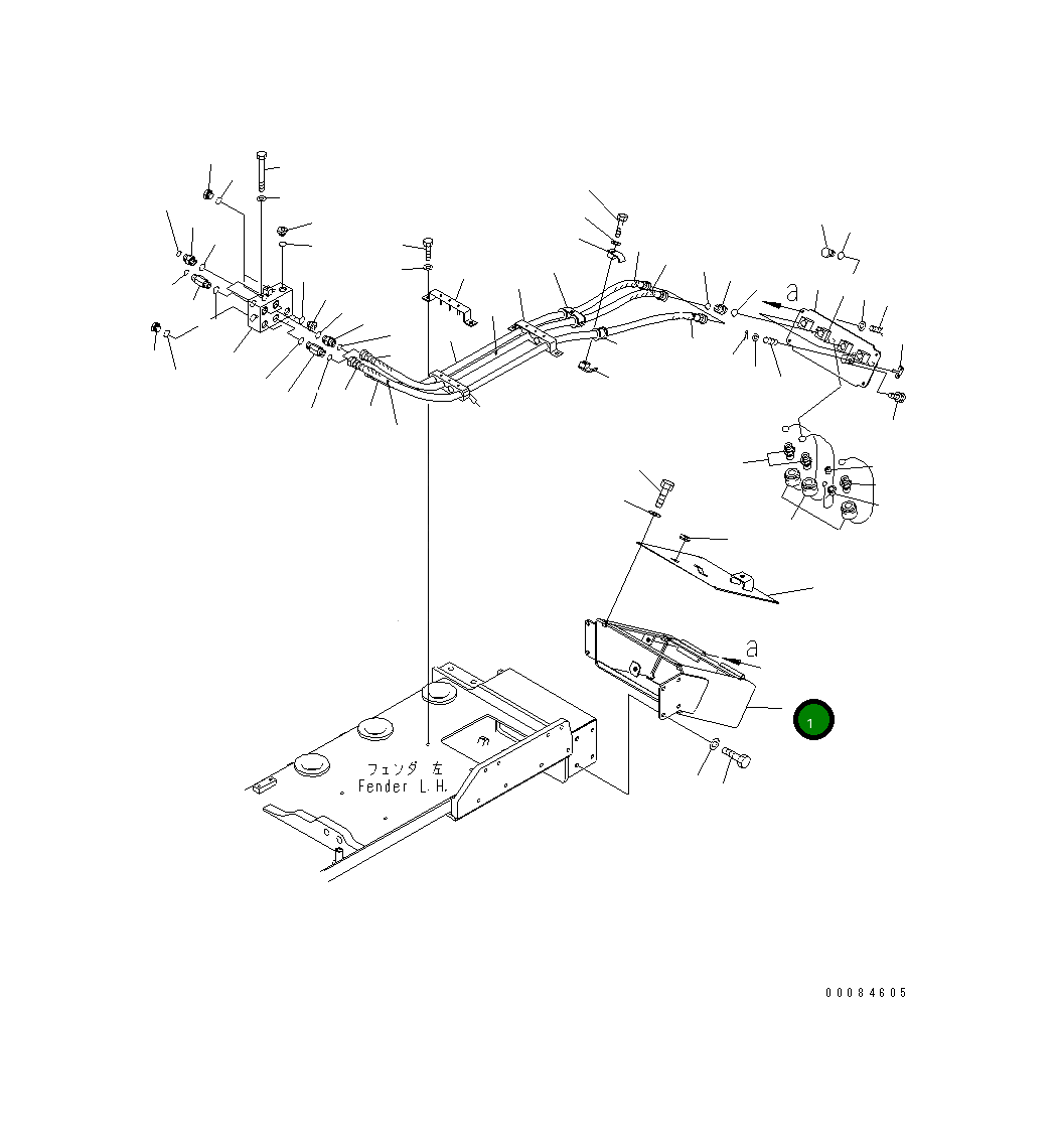 Крышка 198-54-79511  Komatsu