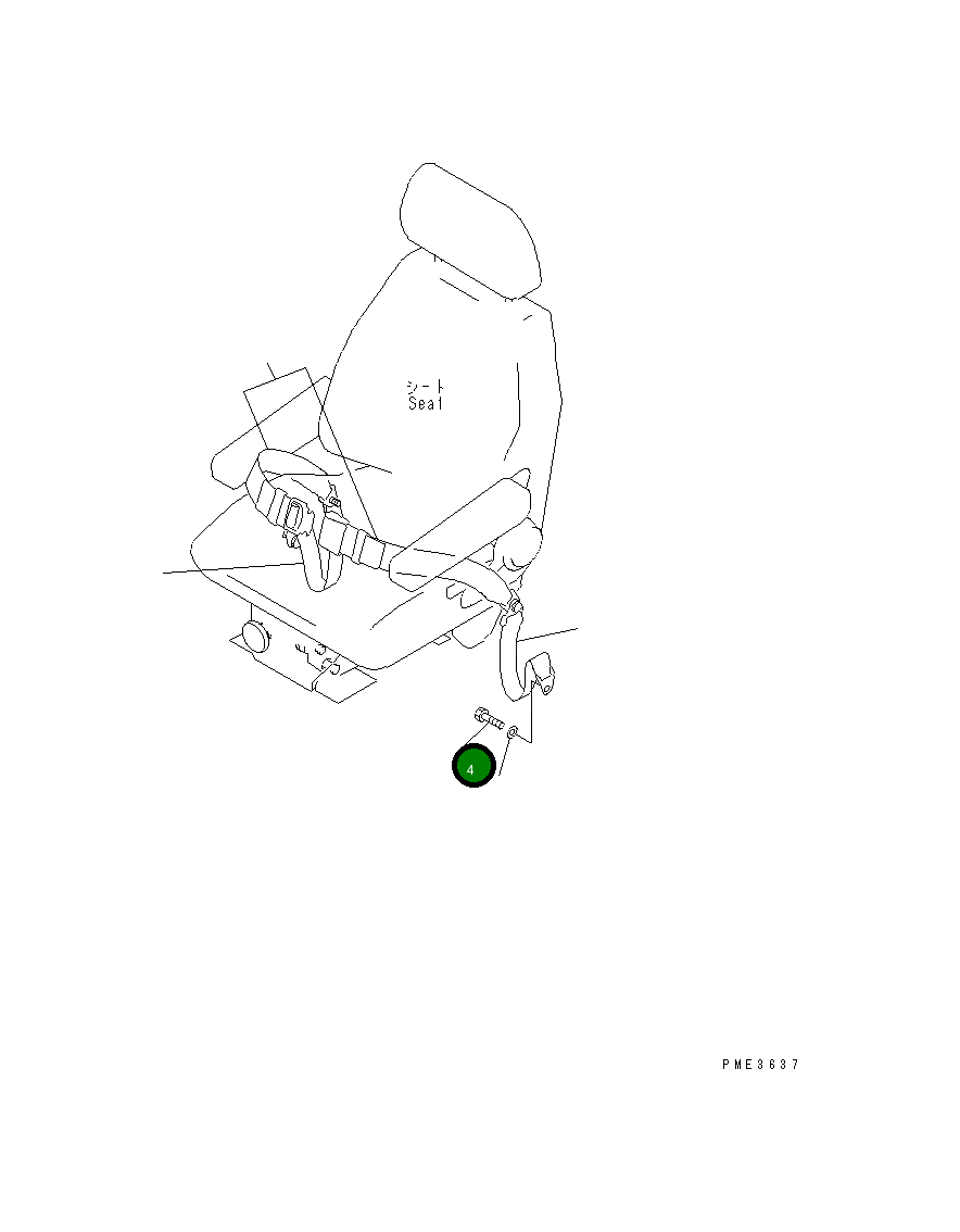 Болт 02030-70719 Komatsu