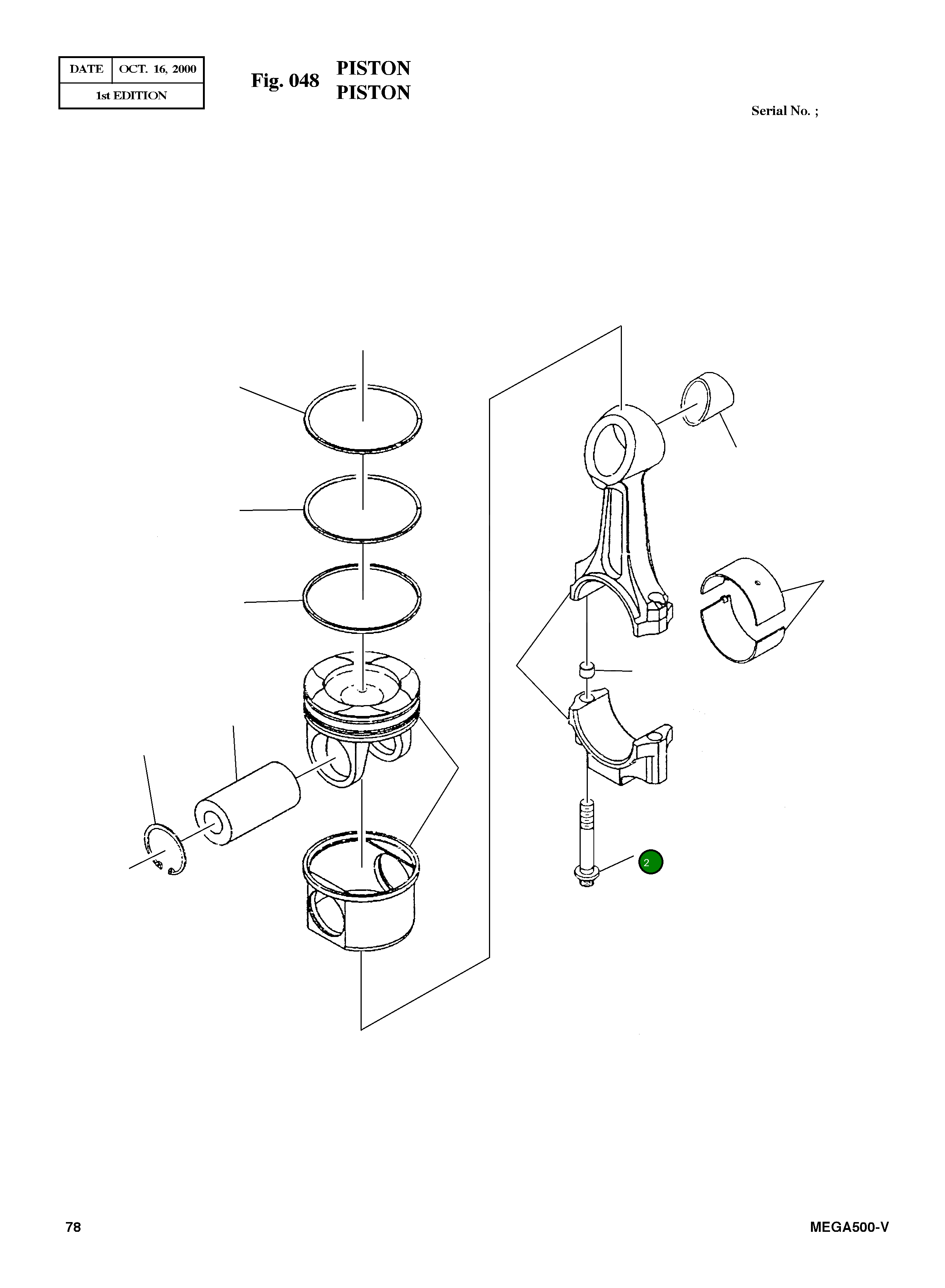 Болт 3349806  Komatsu