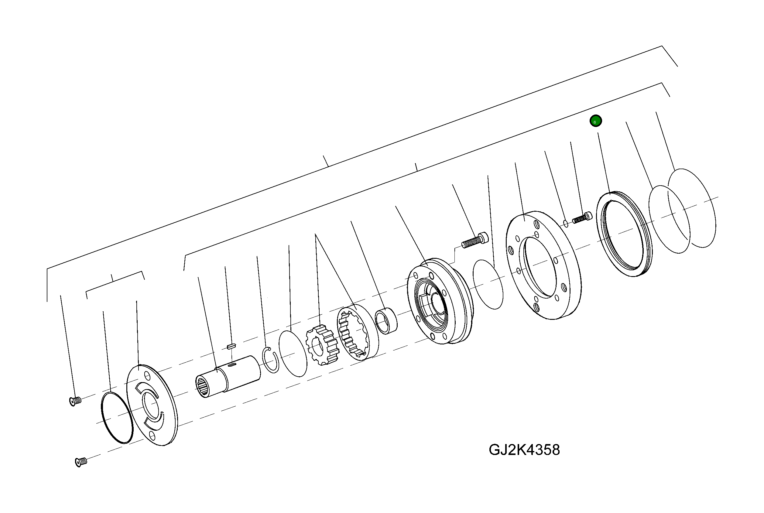 Кольцо 42R-17-H0P90 Komatsu