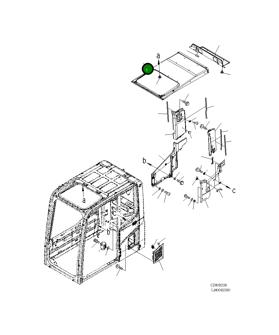 Крышка 2A5-53-12561 Komatsu