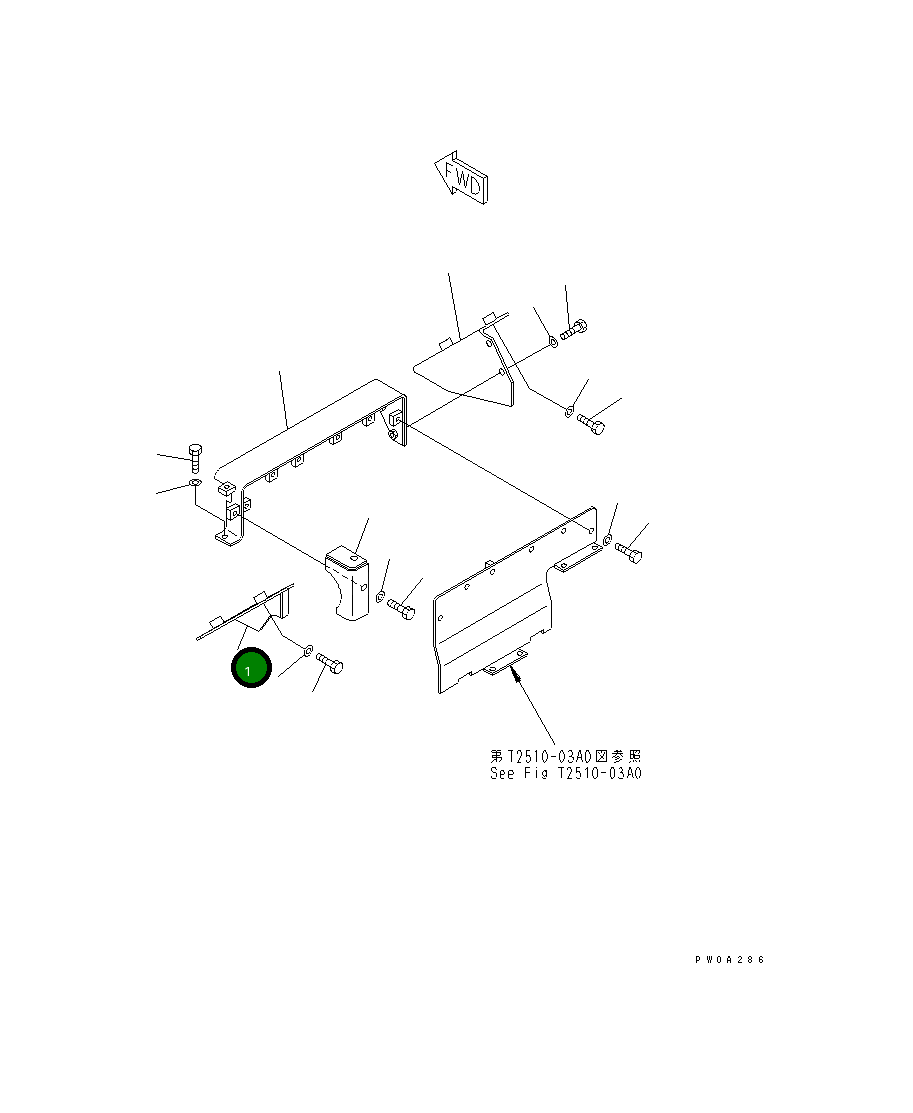 Крышка 124-960-5711 Komatsu