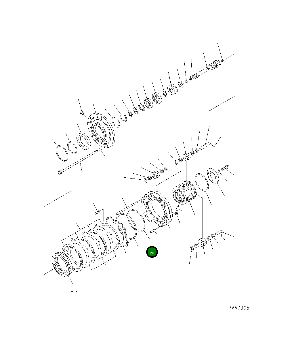 Кольцо 134-15-12860 Komatsu