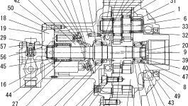 Вал TZ700C1006-00 Komatsu