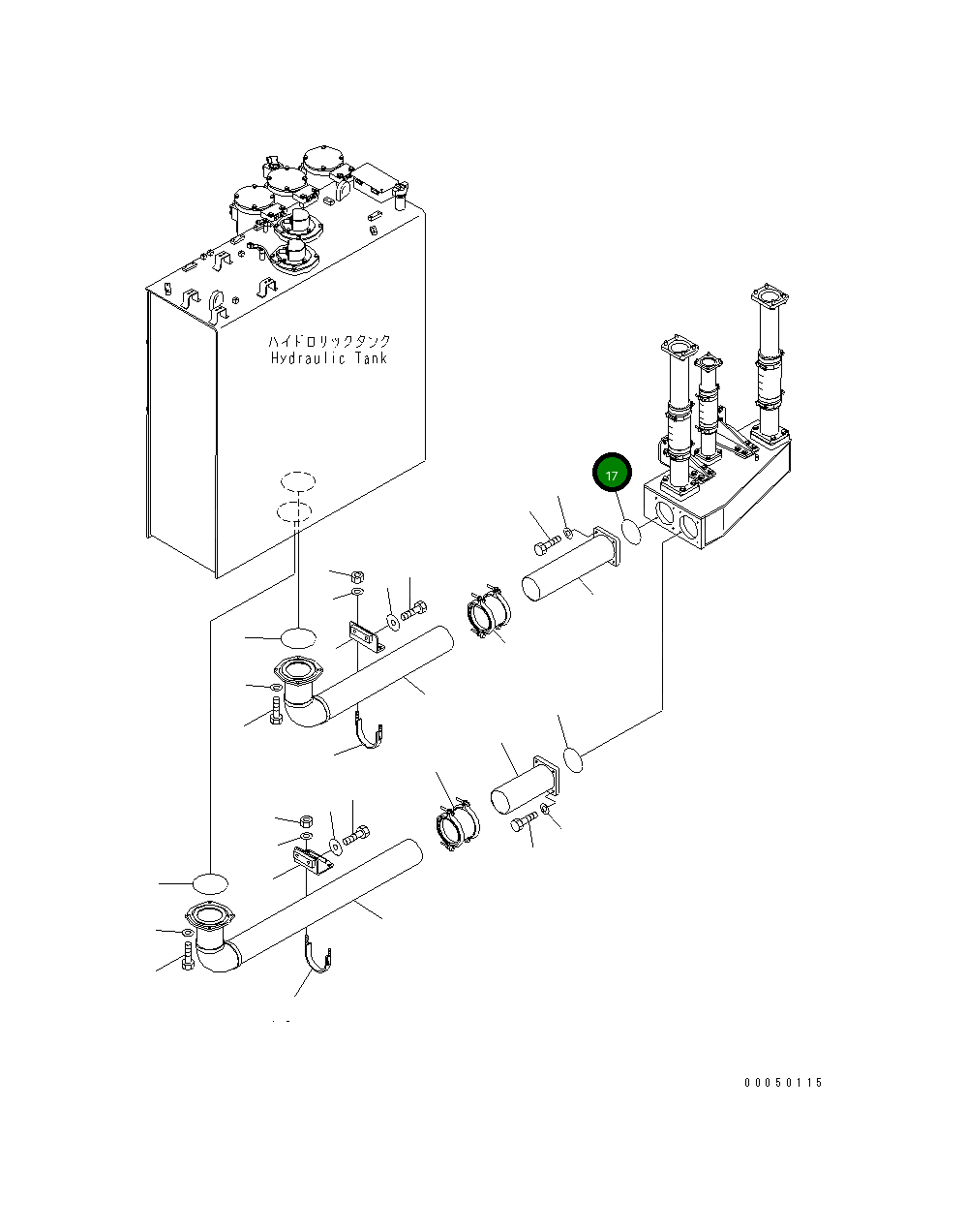 Кольцо уплотнительное (O-Ring) 07000-B5170 Komatsu